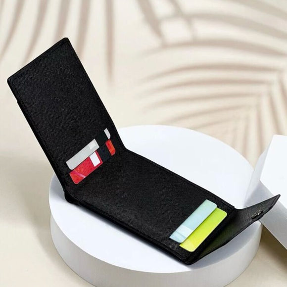 5/20$ Snap Button Small Bi-Fold Wallet/Card Holder - Picture 4 of 7